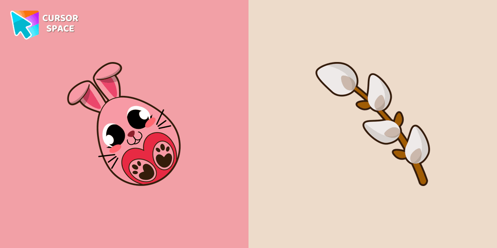 Easter Egg Bunny cursor cursor pack